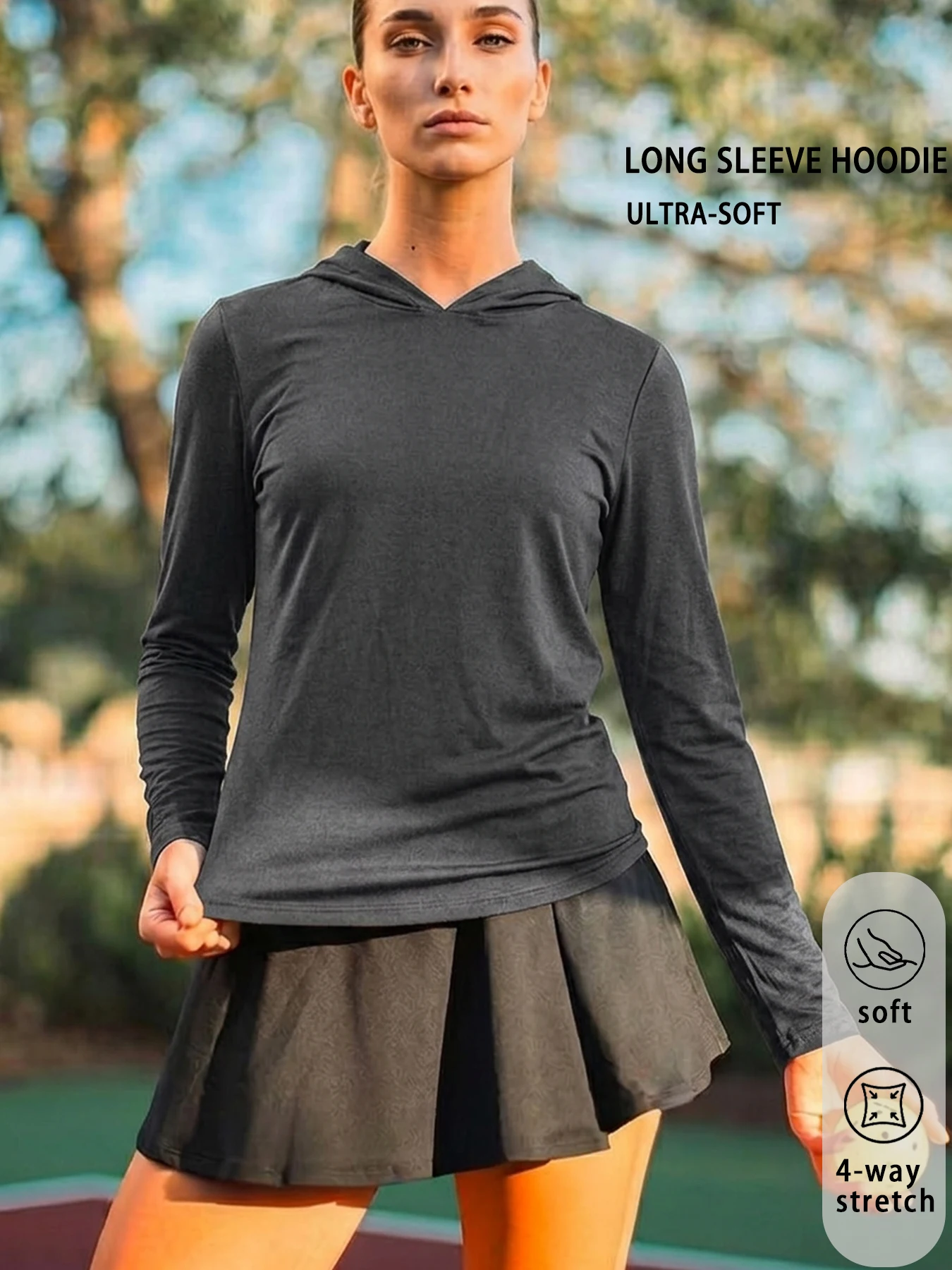 

Women's Super Soft Long Sleeve Hoodie — Perfect for Hiking, Fitness, Running & Cycling