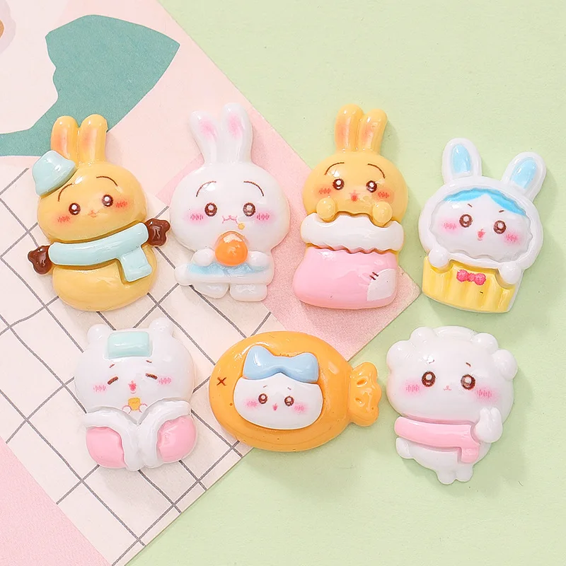 

Cute Resin Flat Back Cabochon Cartoon Animal Scrapbook Kawaii DIY Embellishments Charm Decorate Accessories