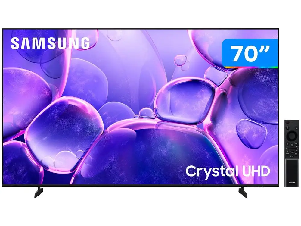 Smart TV 70" Samsung UHD 4K Crystal U8500F UN70U8500FGXZD Tizen 2025
