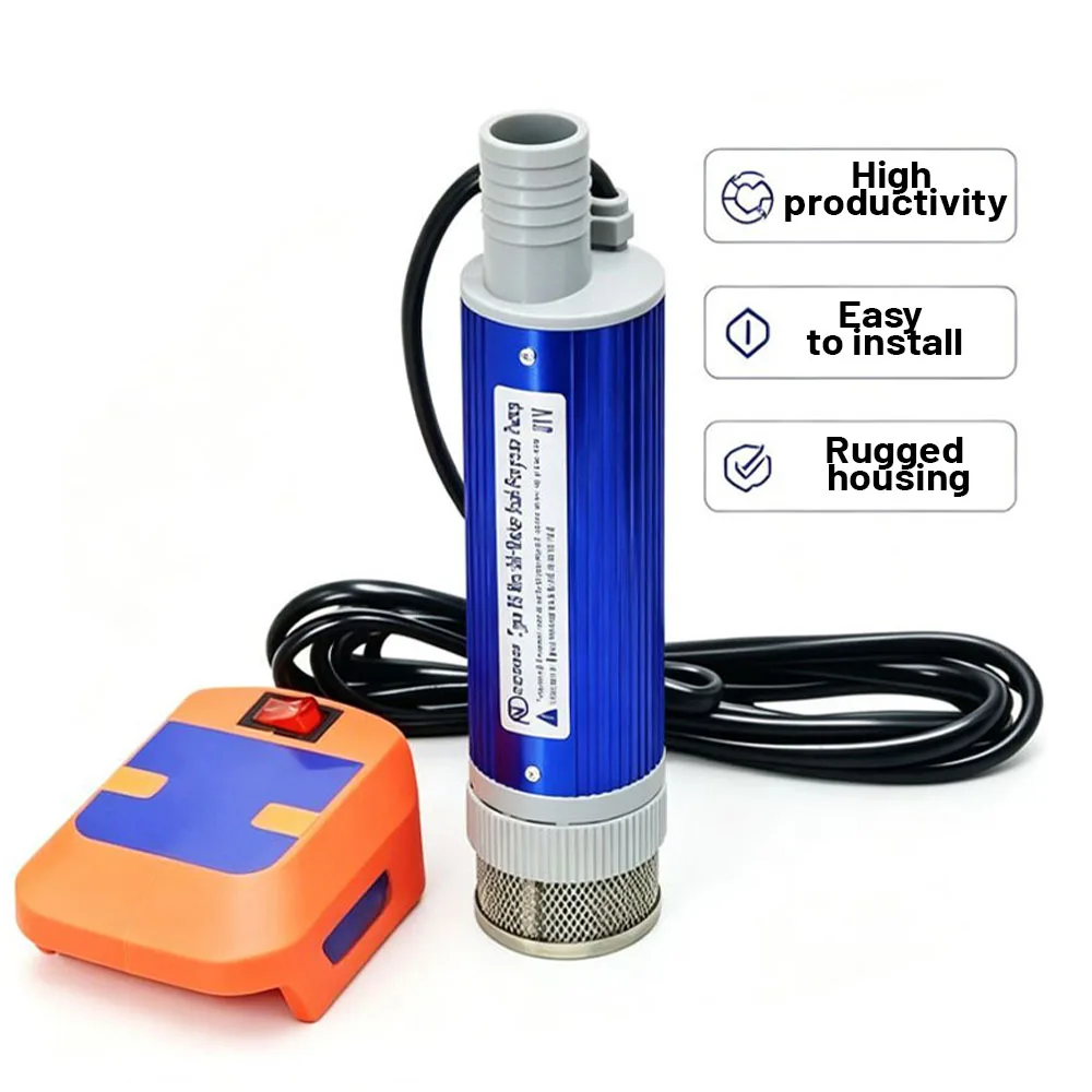 Cordless Diesel Fuel Transfer Pump 40-60L/min Portable Submersible Water Oil Pump Compatible with For Makita  18V Lithium Batter