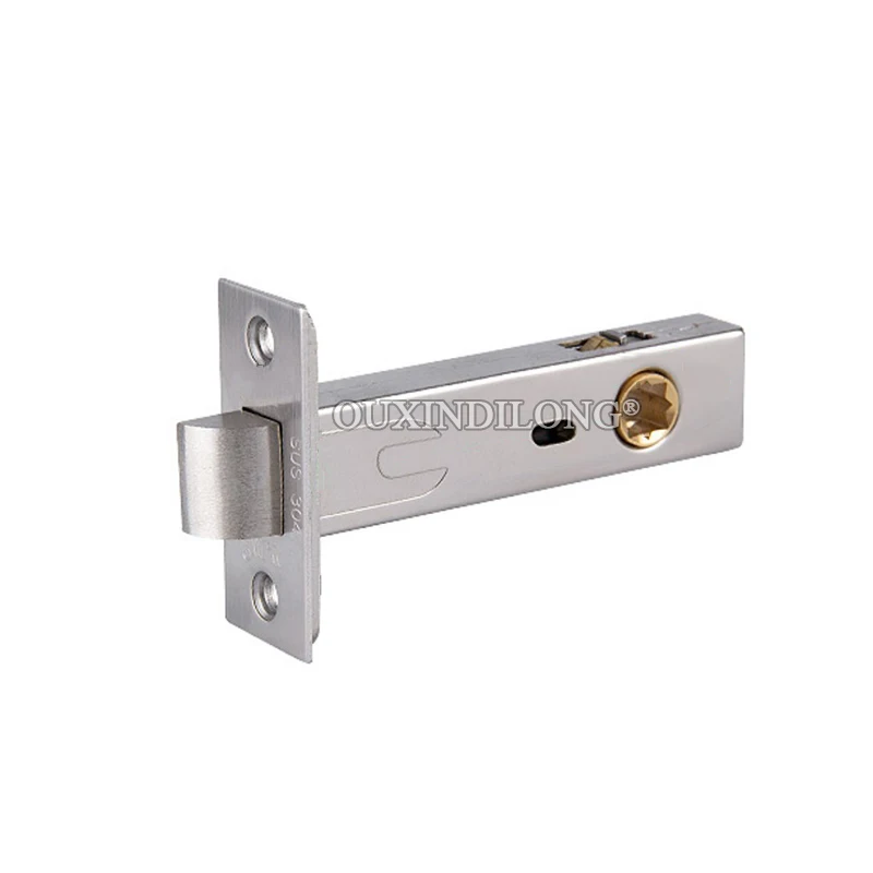 European American Stainless Steel+Copper Door Lock Tongue Entrance Passage Door Lock Bolt Repair Parts Center Distance 60/70mm