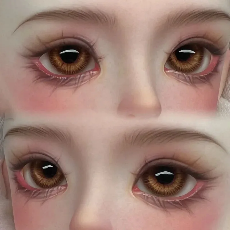 Boneca bjd globo ocular adequado para 1/3 1/4 1/6 ob11 tamanho olhos brinquedos bonito gesso olho artesanal acessórios de boneca