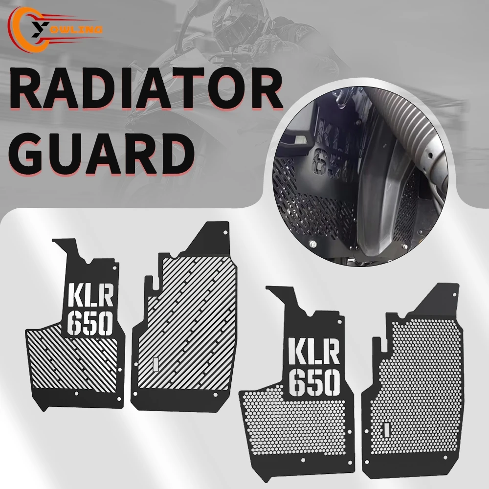 

Motorcycle Accessories For Kawasaki KLR650 KLR650S ABS KLR 650 2022-2024 2023 Radiator Grille Cover Guard Protection Protetor