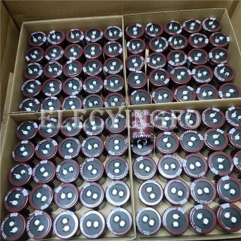 2 قطعة/10 قطعة 200V1000UF KMM 30X35mm نيبون Chemi-con NCC EKMM201VSN102MR35S 1000 فائق التوهج 200V المفاجئة في الألومنيوم مُكثَّف كهربائيًا