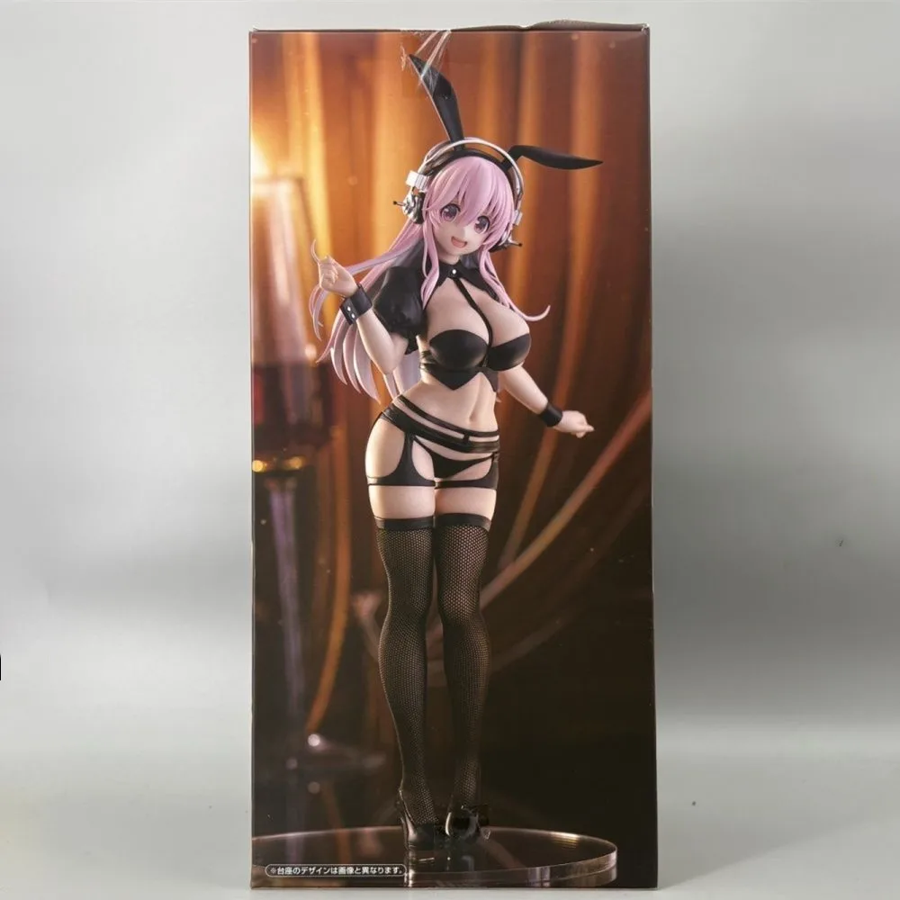 Original FuRyu BiCute Super Sonico Anime Bunnies Reverse Bunny Figure PVC Action Figurine Model Toys view 2