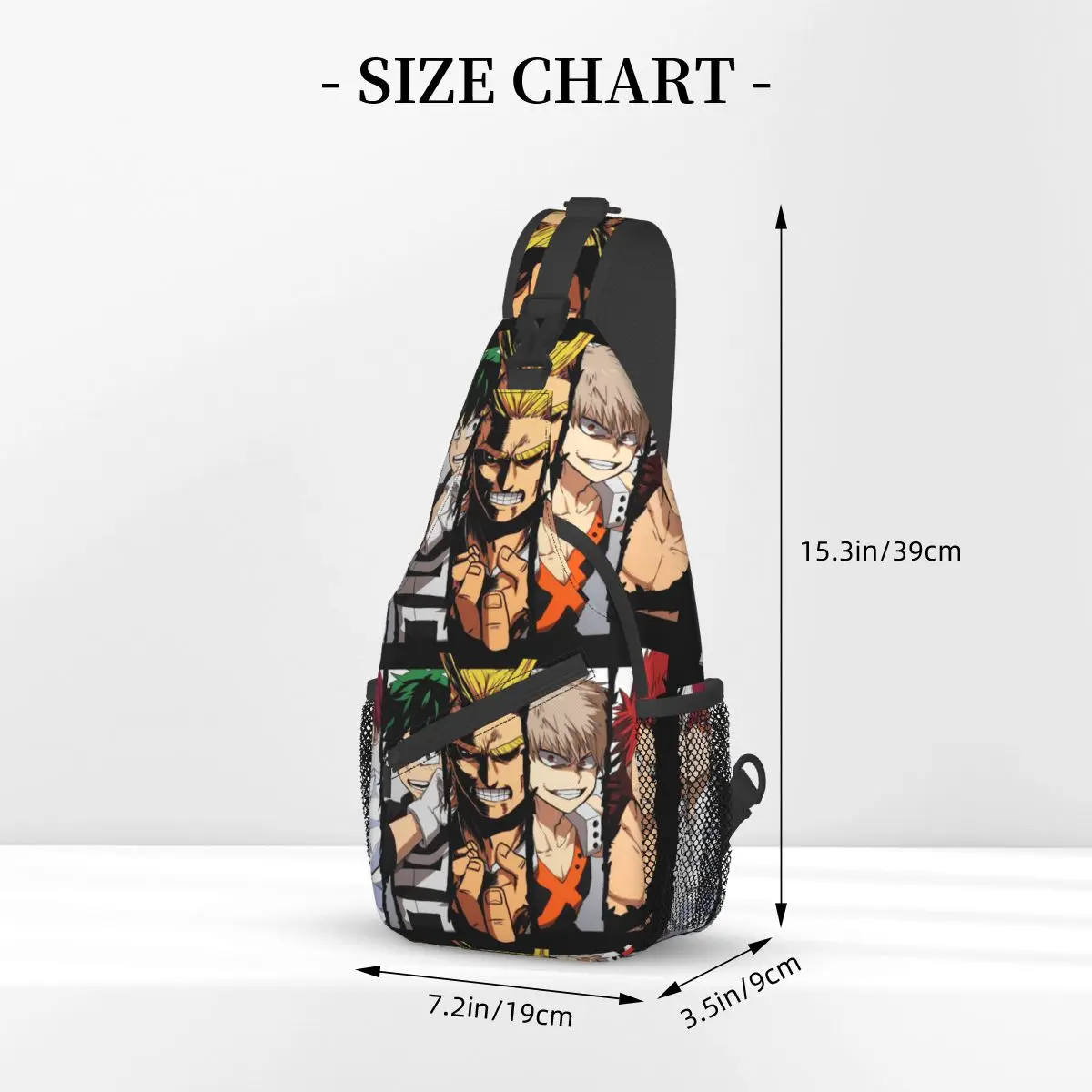 My Hero Academia Collage Sling Bags Chest Crossbody Shoulder Backpack Outdoor Sports Daypacks Academy Anime Men Women Pack