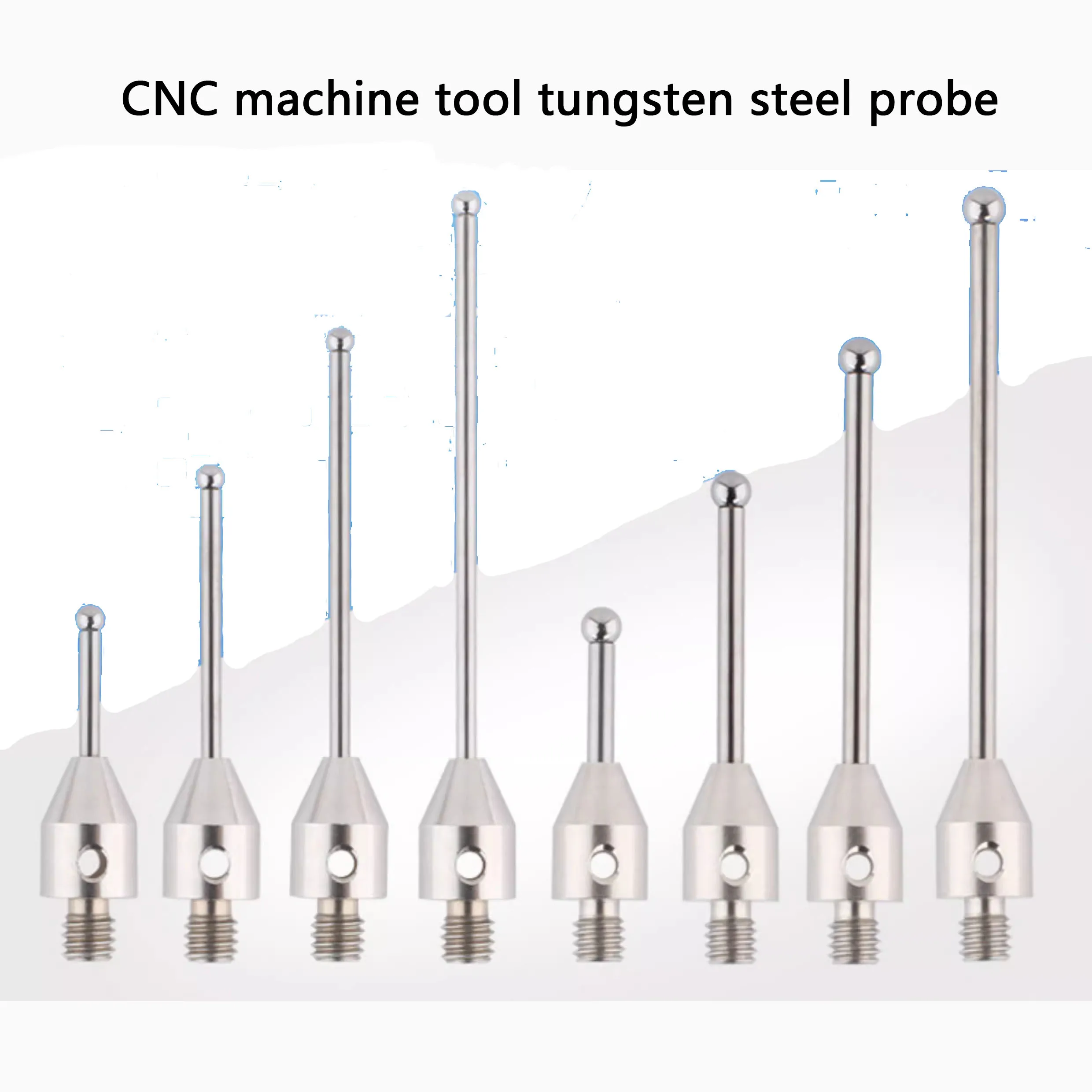 Tungsten steel CMM probe. Measuring probe for CNC machine tools. Measuring equipment with M4 thread