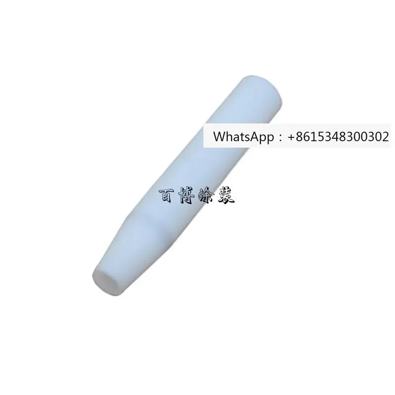 

White tube spray gun accessory protective cover with rubber ring 134385 Noxin accessory spray gun head protective cover