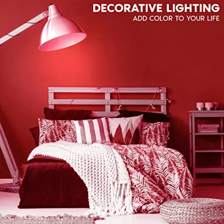 A19 Edison LED Light Bulbs, 4.5W 60W Equivalent,Colo Glass Filament, UL Listed, E26 Standard Base, Indoor Outdoor, Porch, Decor - view 3