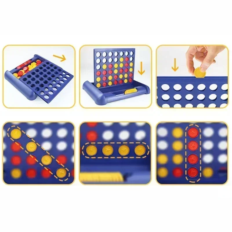 Four In A Row Bingo Chess Connect Classic Family Board Game Toys Fun Educational Toy for Kids Children Entertainment Game