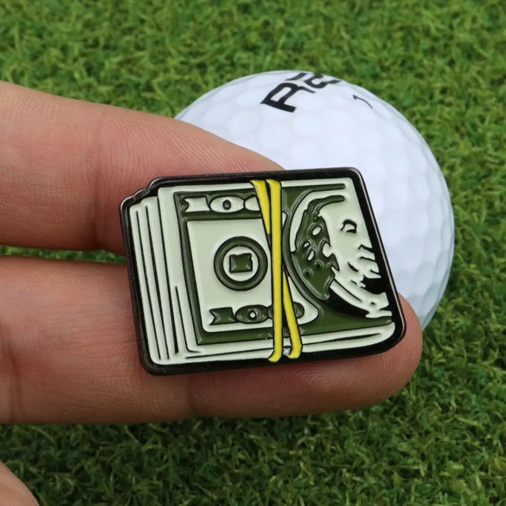 Golfhoed Clip Bal Marker Hoed Clip Kirsite Magnetische Magnetische Hoed Clip Gemakkelijk Opstijgen Dollar US Dollar Golf Hoed Clip Dames