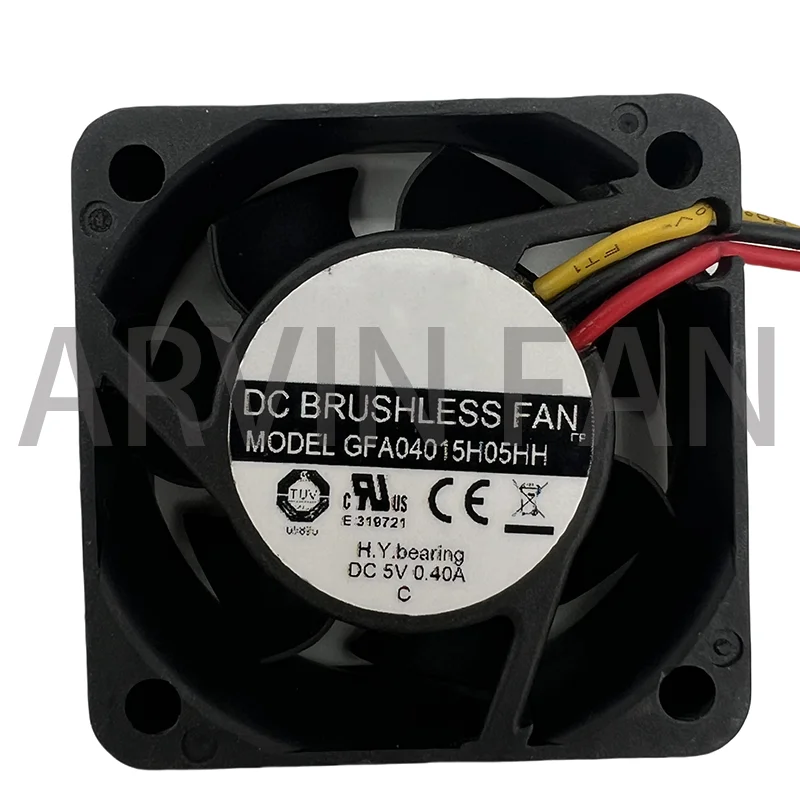 Brand New Original COOLING REVOLUTION GFA04015H05HH 4cm 4015 40x40x15mm 5V 0.40A  3-wire 3pin Air Flow Cooling Fan