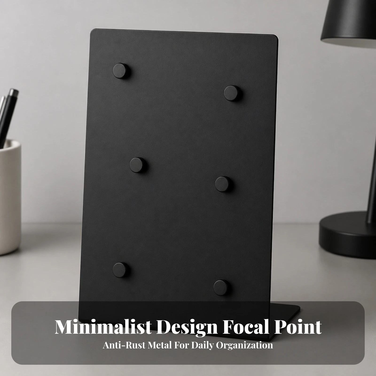 Freestanding L-Shaped Magnetized Display Board Compact Magnetized Memo Board with Support Bracket Multifunctional Long-Lasting