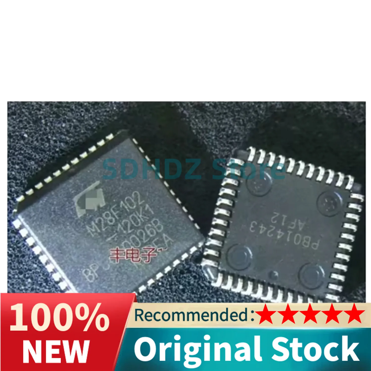 10PCS/LOT NEW100% M28F102-120K1 M28F102 -120K1 PLCC-44PIN ORIGINAL