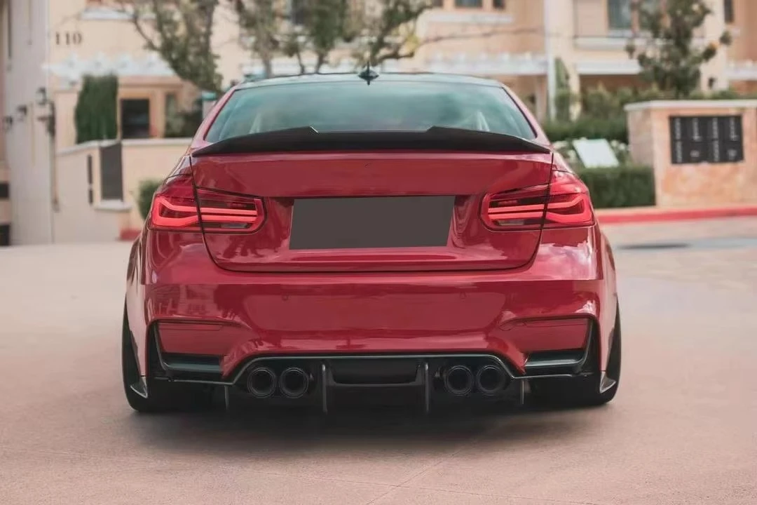 PSM Style Carbon Fibre Bumper Diffuser for B-MW F80 F82 M3 M4 2014-2018 New Condition 4 Sets Rear Diffuser Body Kits - view 2