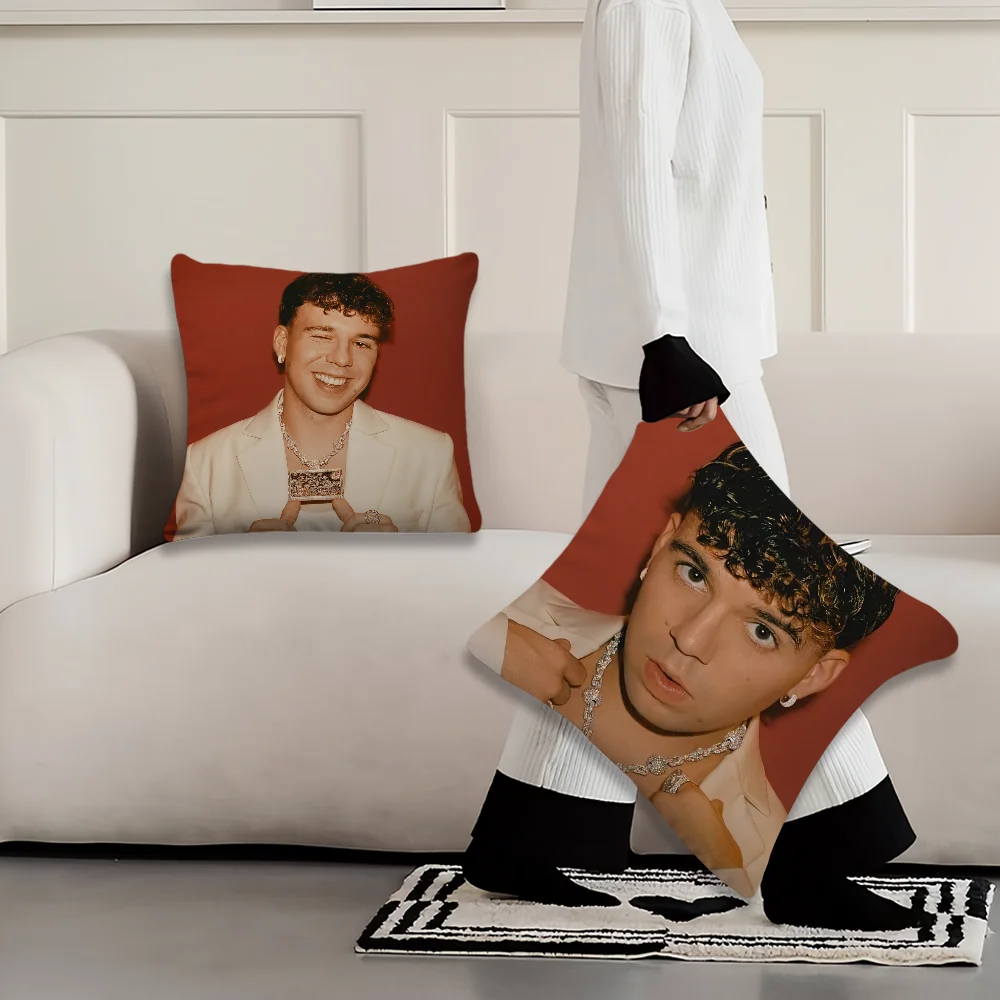 Rapper Q-Quevedo cushion cover Living Room Accent Couch Back Support Square Lounge Restful Nap Companion Pillow Case