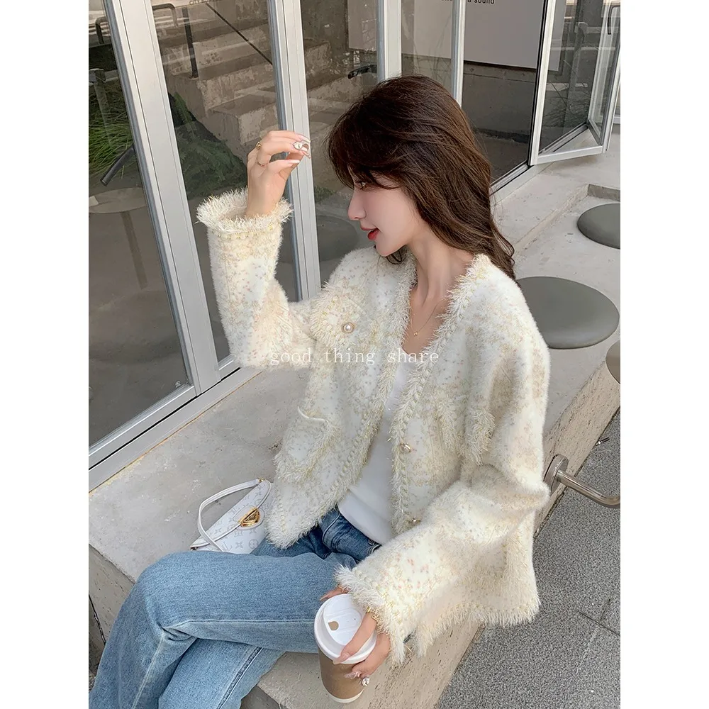 Exquisite Design Chanel Coat Women's Autumn French Loose Rich Valuable False Daughter Autumn Top