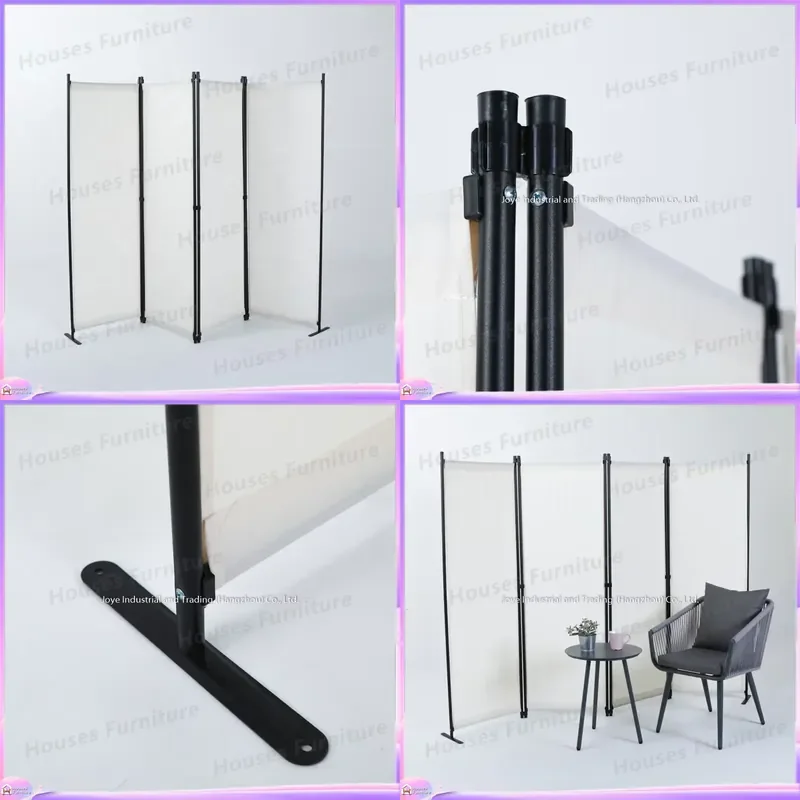 Portable Metal Folding Screen Room Divider Privacy Partition Wall Multifunctional Office Living Room Outdoor Baffle Decor