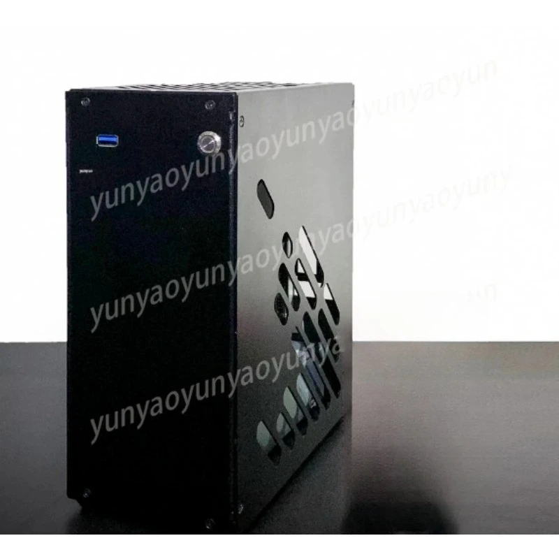 

Корпус M34 K39 M24 Mini Transparent ITX A4 для ПК, портативный HTPC, компактный игровой корпус с блоком питания 1U