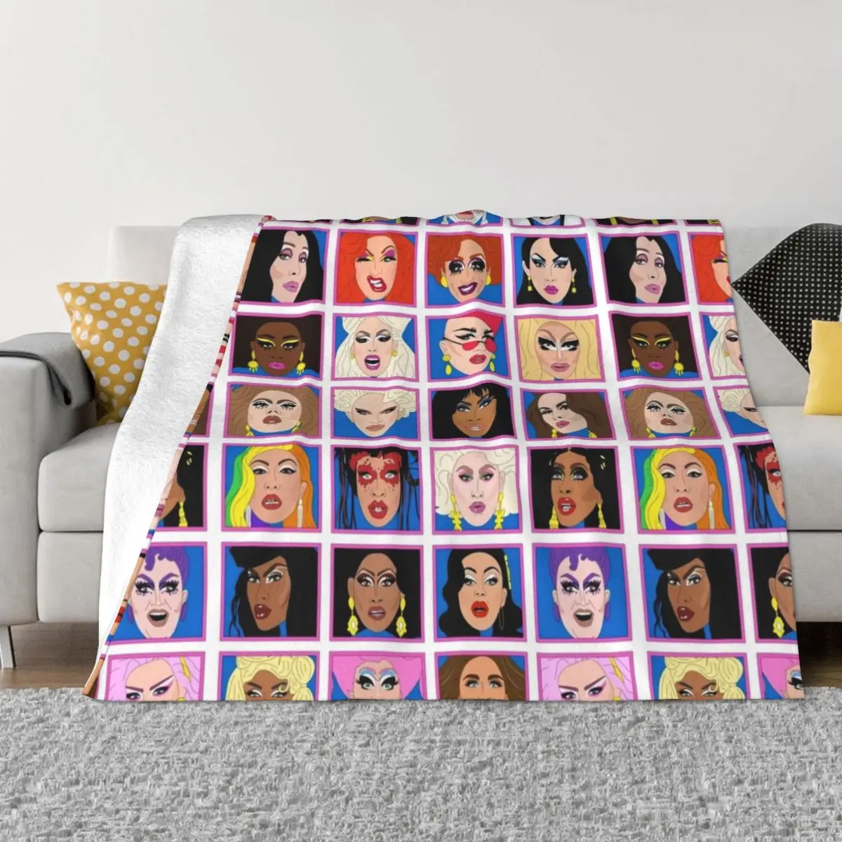 

Drag Race Winners 2021 Throw Blanket Luxury Brand Giant Sofa Luxury Thicken Blankets