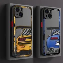 Cool Car Phone Case for iPhone 15ProMax 13 Mini 12 Pro 16 11 Pro SE XS Max 8 7 XR 14 Plus Soft Cover Luxury
