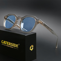 CATERSIDE Retro Polarized Men Sunglasses Acetate Temple / TR90 Frame Sun Glasses Women High Quality Sport Driving Travel Eyewear