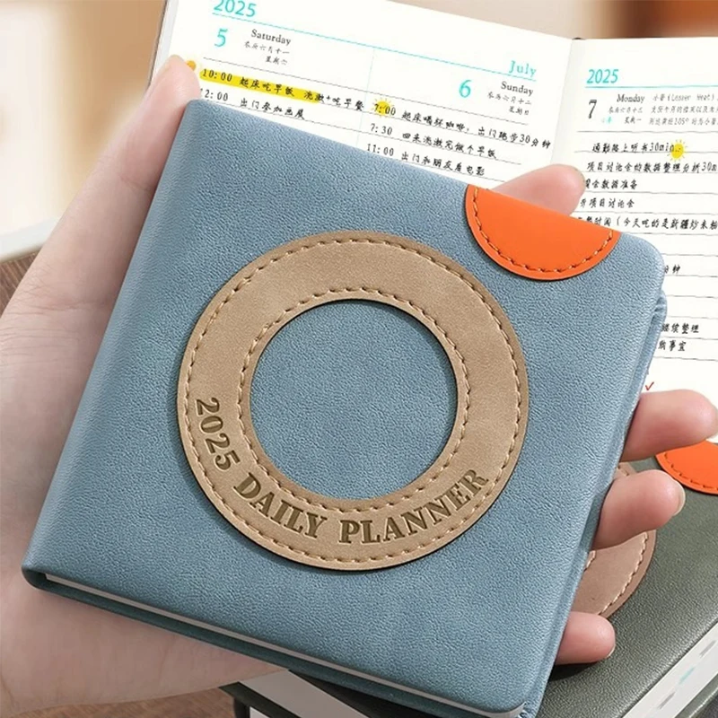 2025 Business Schedule, Small Student Daily Time Planner, Mini Record Book, Pocket Notepad, Memo, 184 Sheets