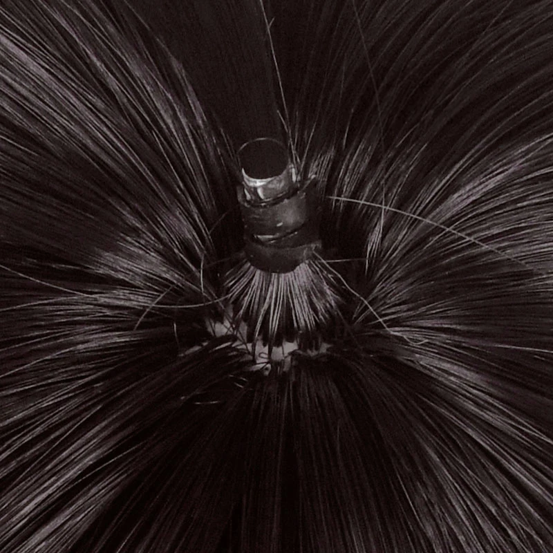 Парик для косплея HSR Dan Heng, термостойкие мужские волосы черного и коричневого цвета, 30 см, с шапочкой