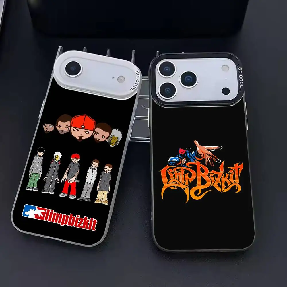 Чехол для телефона Rock Band Limp Bizkit, цвет серебристый, для iPhone 17 16 15 14 13 12 11 Pro Max Plus