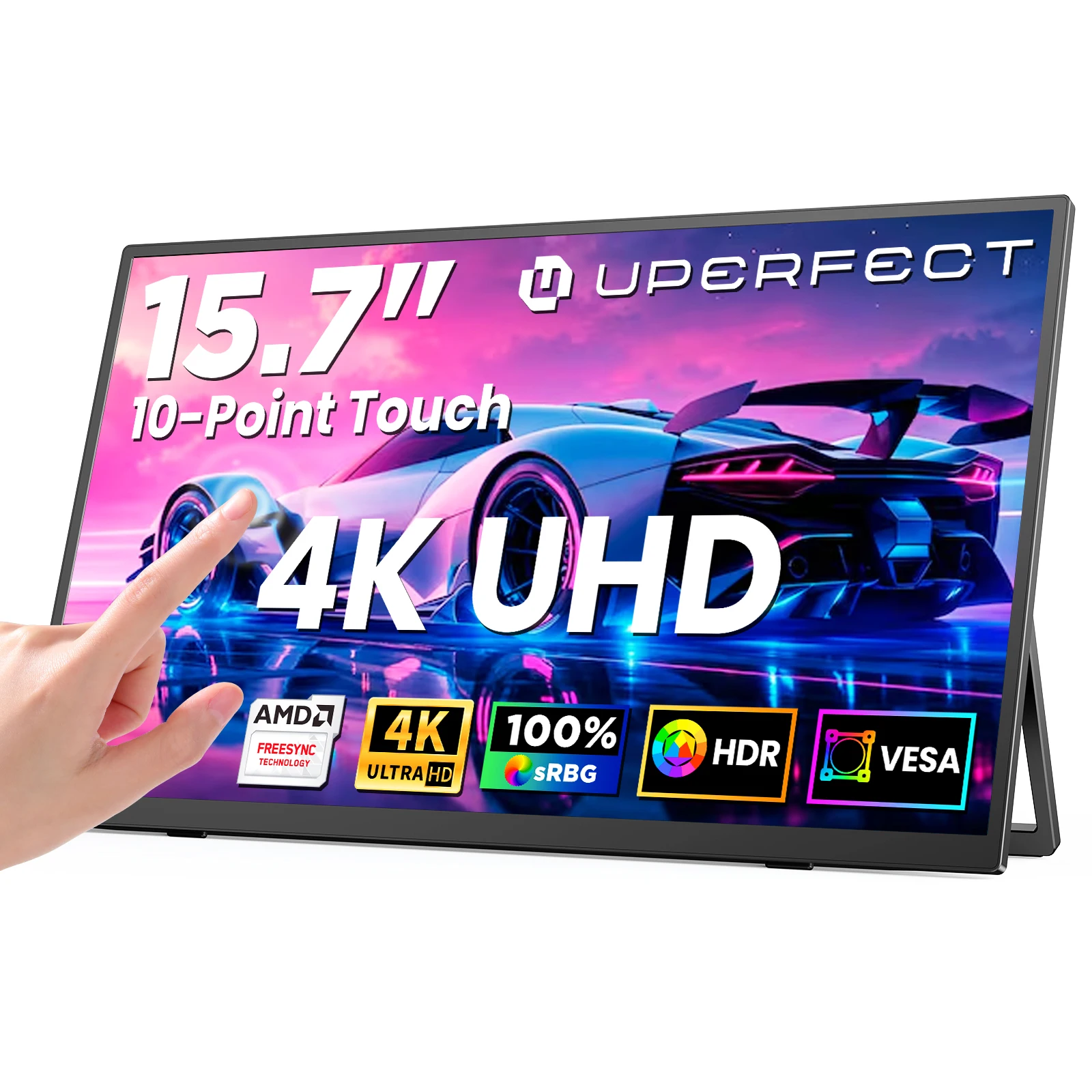 UPERFECT 15.6インチ 4K タッチモニター IPS