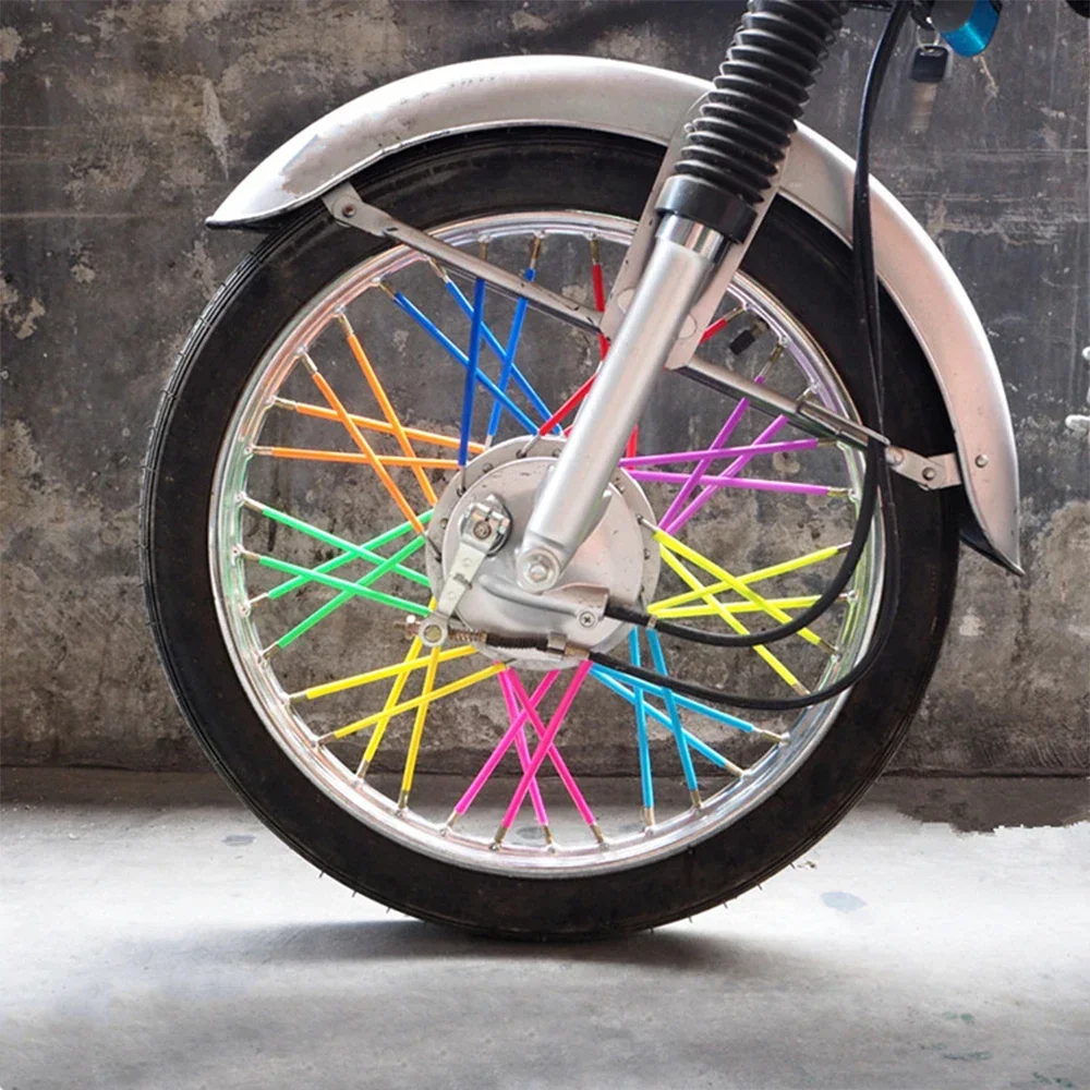 36pcs Motocross Wire Wheels Universal Color Spoke Sleeve Spoke Wire Sleeve Color Plastic Cover Motocross