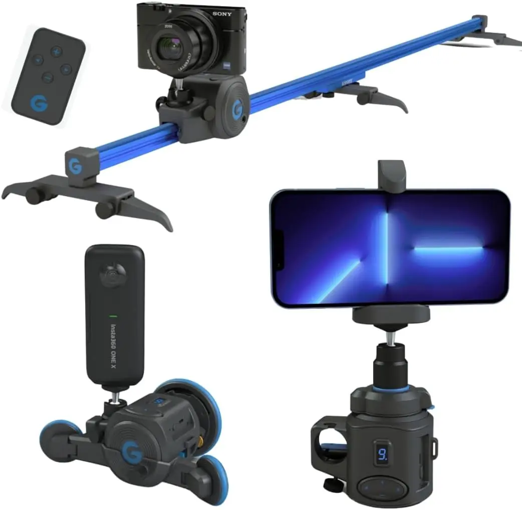 

Directors Set: Includes Motor+Slider+Dolly+360 PanoramicMotorized Camera Slider Motion Control System,