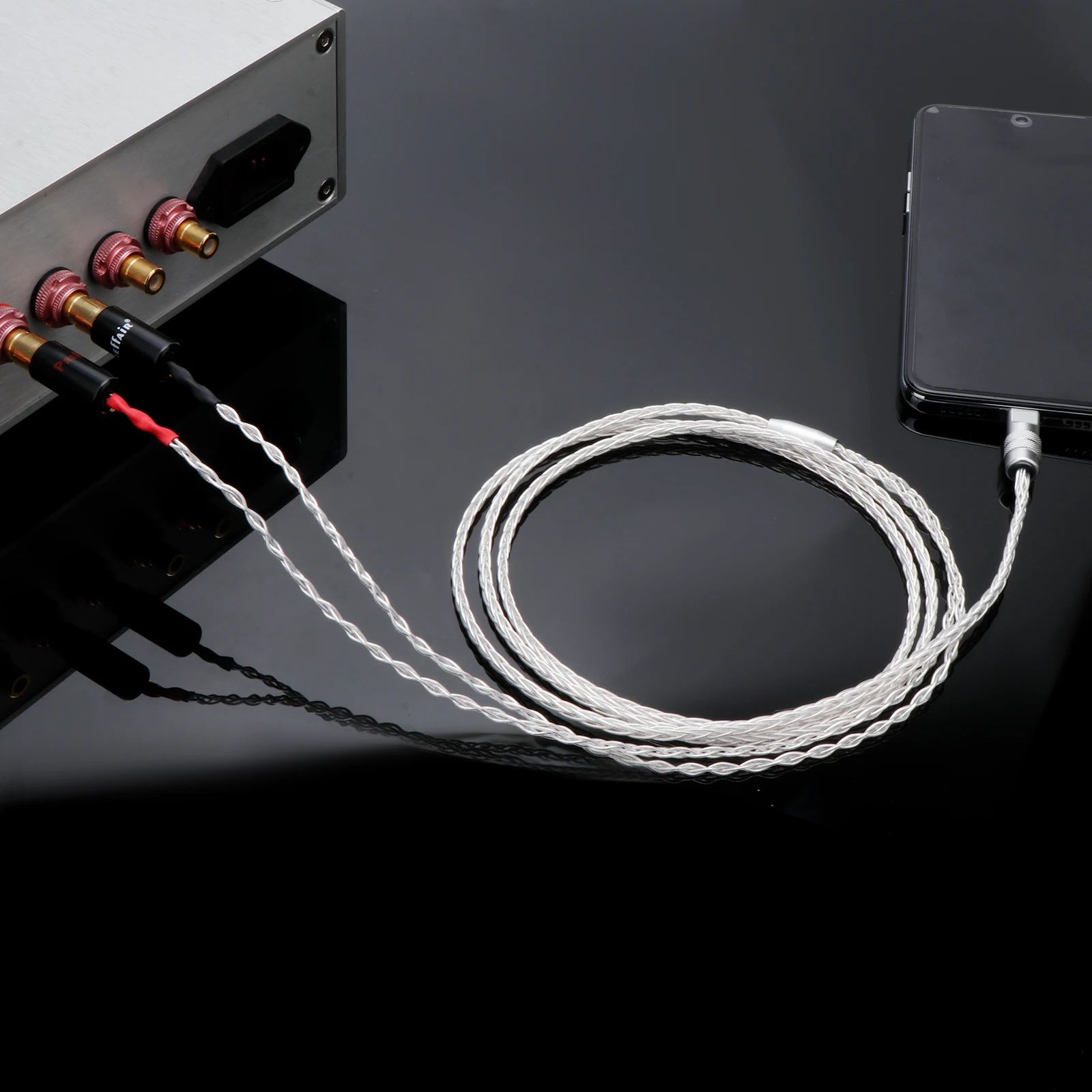 

Type C to 2 RCA OCC Silver Plated Cable 8Cores USB C to RCA Audio Cable for Huawei Xiaomi Mobile Phone Speaker Amplifier DAC