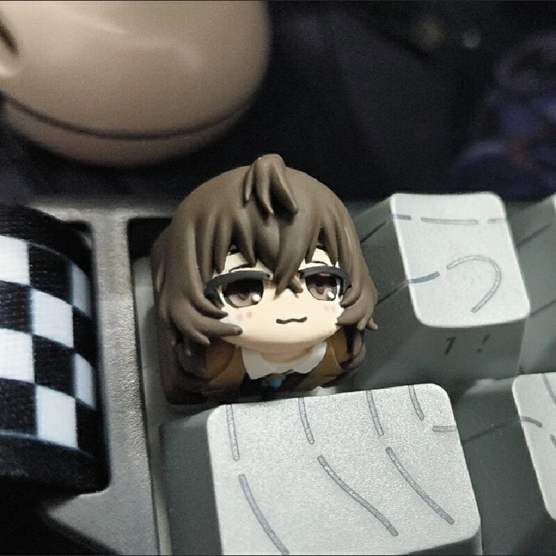 Image of Bungo Stray Dogs Tastenkappen: Osamu Dazai, Chuuya Nakahara, Edogawa Ranpo – Harz-Tastenkappen für Anime-Fans, als Ersatz für ESC-Tasten und zur individuellen Tastaturdekoration