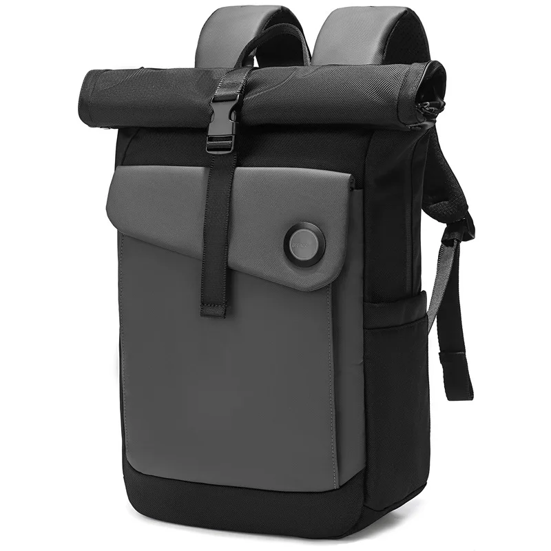 Backpack for men's fashionable commuting, expandable roll up cover bag