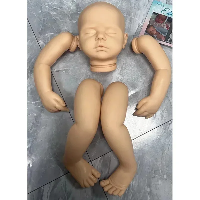 NPK 21inch Unfinishd Unpainted DIY Doll Parts Reborn Zain Sleeping Baby Kit Bebé Handmade Blank Kits