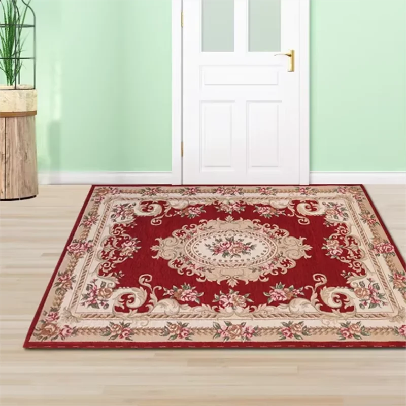 

New Chinese Style Rectangular Floor Mat 140x200cm Living Room Decor Large Carpet Fashionable Printed Pattern Home Floor Pads