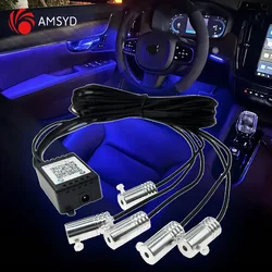 5 In 1 LED Car Atmosphere Light USB 6M Interior RGB Flexible App Control Fiber Optic Strips Light Decoration Accessories