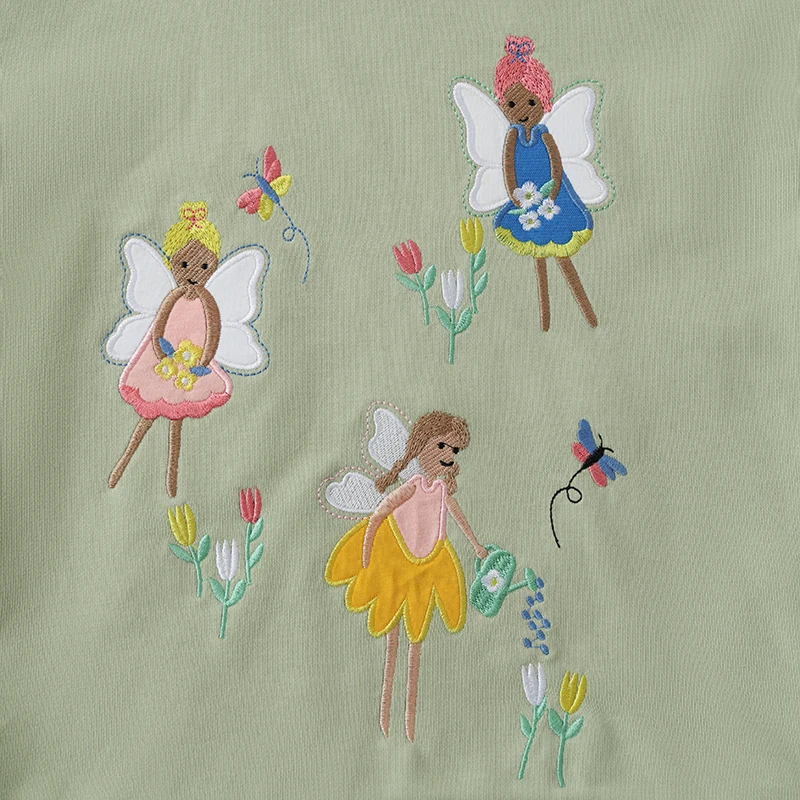 Little Maven Baby Mädchen Kinderkleidung Herbst Frühling Cartoon Engel Sweatshirts Tops T-Shirts Baumwolle Kinderkleidung Kostüm – Detail 5
