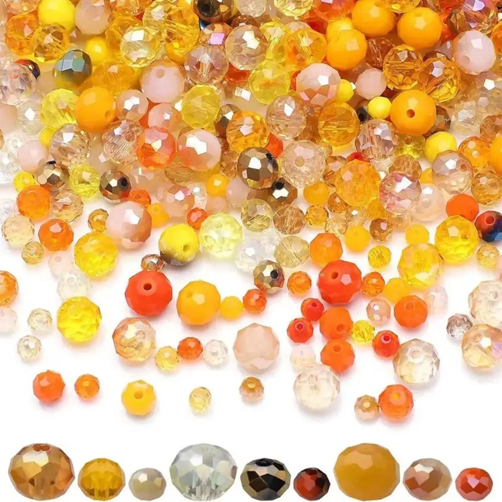 1000Pcs Jewelry Making Assorted Round Beads DIY Making String Beads DIY Jewelry Accessories Crafts Mixed Size