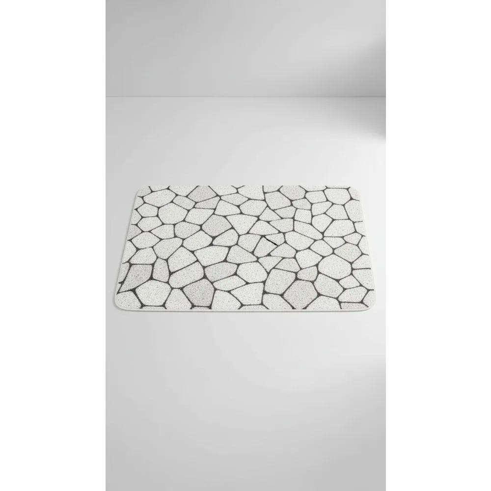 

Non-Slip Shower Mat Large 47x24 Loofah Bath Floor Mat Safe for Elderly Kids Water Drainage