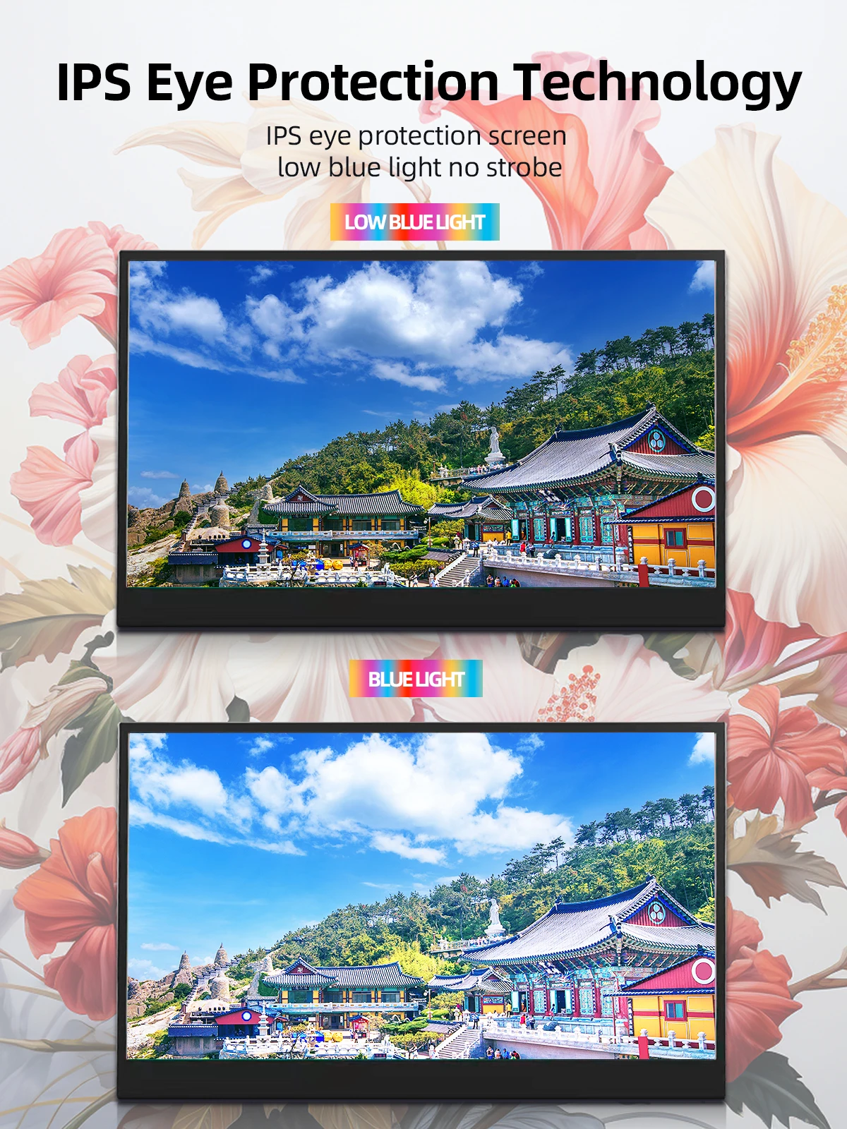 ZSUS 18 بوصة 1080P 100 هرتز شاشة محمولة 16:9 HDR 100%sRGB 350cd /M2 لـ XBox PS4 / 5 تبديل الهاتف الخليوي PC Loptop تمديد