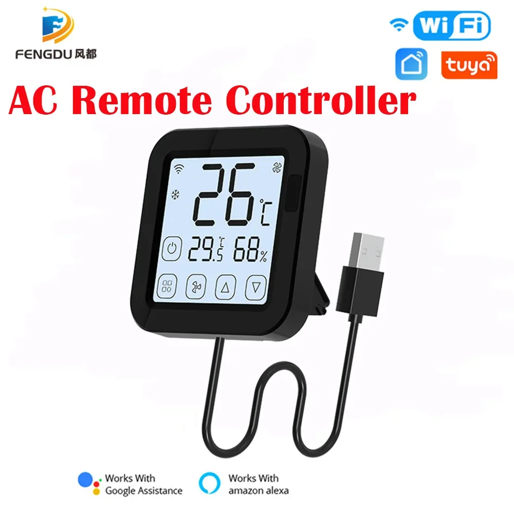 Universal WiFi IR Infrared Control Remote AC Thermostat Smart Life APP Voice Control Tuya Air Conditioner AC Remote Controller