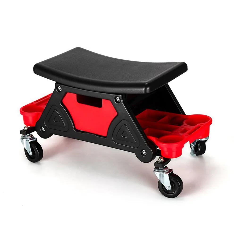 

Rolling Mechanic Seat 300 LBS with Wheels Tool Trays Drawer Heavy Duty Roller Creeper Seat for Home Garage DIY Automotive