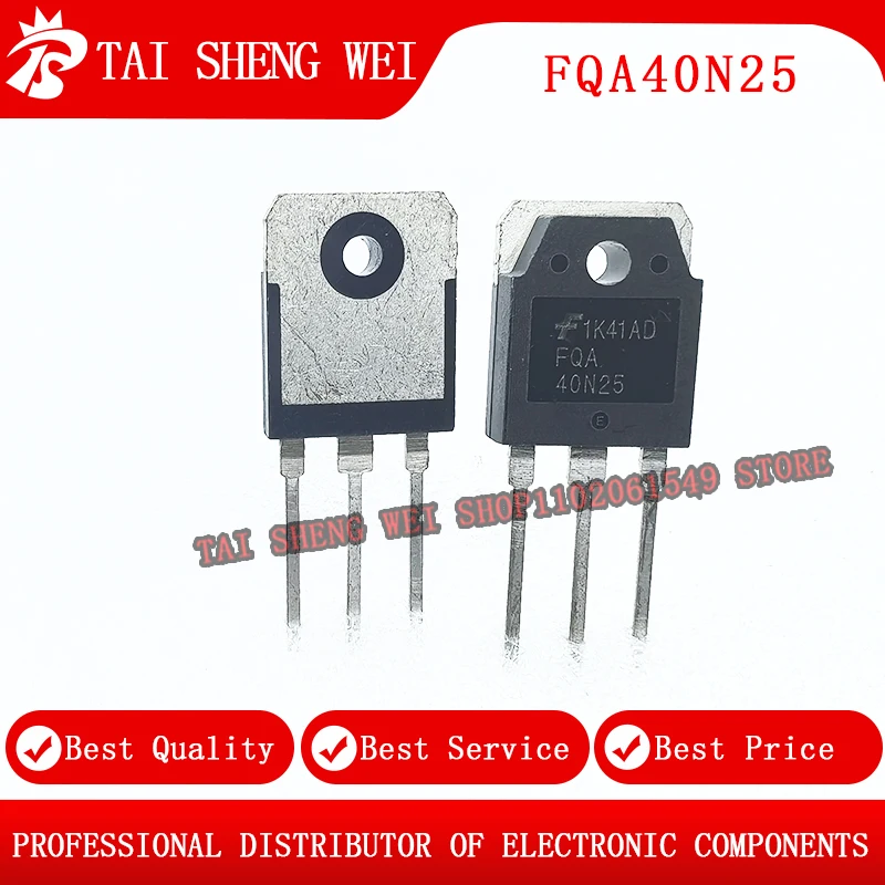 5PCS-10PCS Bulk New Original FQA40N25 MOSFET Inverter MOS Tube 40A/250V TO-3P