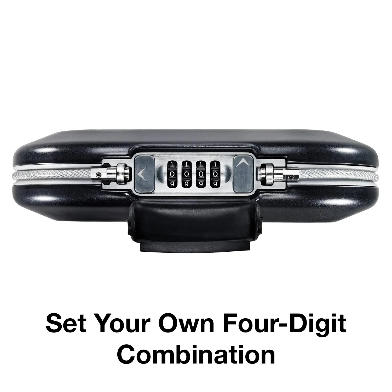 Master Lock 5900D Portable Small Lock Box Set Your Own Combination Lock Portable Safe Personal Travel Safe ‎5900D Black Grey ﻿