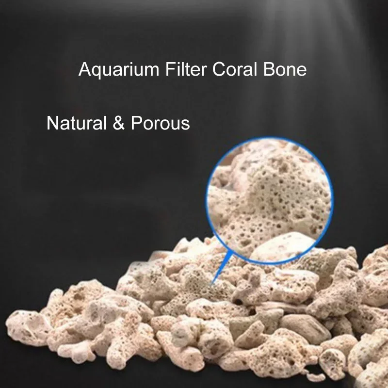 100g 250g 500g Aquarium Filter Media Natural Coral Bone Biological Filter for Fish Tank Aquarium Accessories