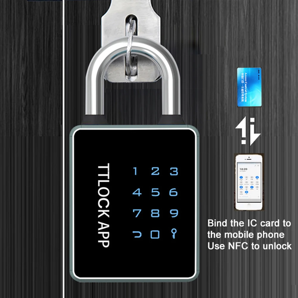 Electronic Smart Door Lock Biometric Fingerprint Padlock TUYA/TTLOCK APP Portable Keyless Quick Unlock Anti-Theft Password Lock