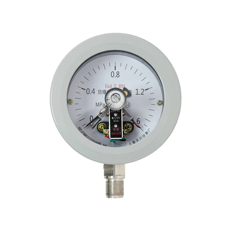 YTX-100B explosion-proof electric contact pressure gauge ExdllBT4 special for gas grinder