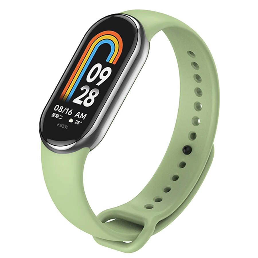 Siliconen Band Voor Xiaomi Mi Band 10 9 8 Polsband Sport Armband Polsbandjes Voor Mi Band 8/9/10 Smartwatch Accessoires